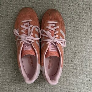 Adidas gazelle sambas pink and orange